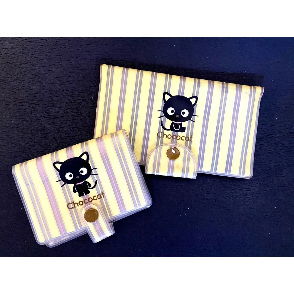 Vintage Sanrio Chococat Spiral Stationary Set 2001 Y2k‎ Brown Stripes Book Card
